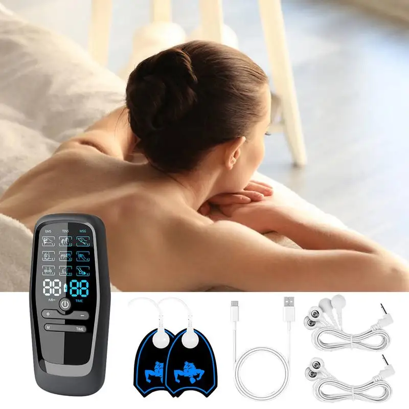 Micro-Current Massager Electric Cervical Neck Massage Machine Multi-Functional Muscle Exercise Massager For Travel Business Trip