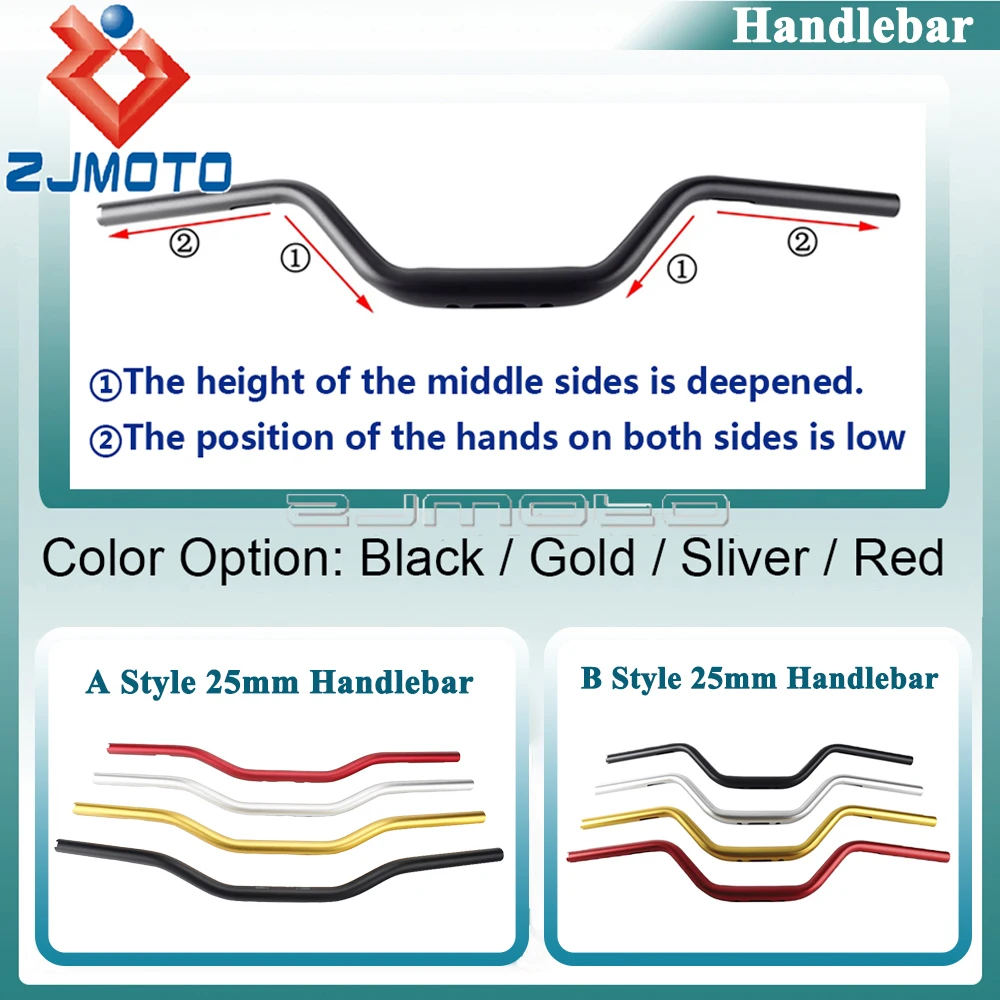 Club Style Handle Bar Motorcycle 25mm Handlebar 2.5