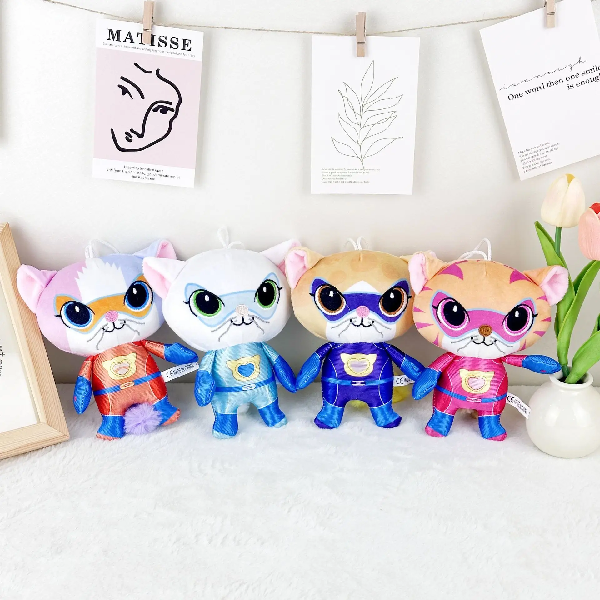 Cute Plush Toys Collection New Super Kitty Team Superkitties Plush Toys Doll Toys Kids Holiday Gifts Birthday Surprise