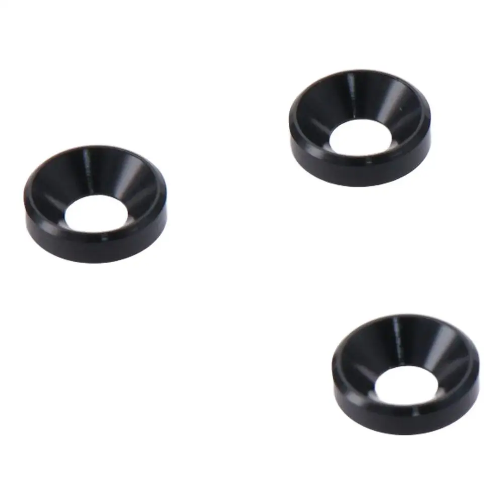 10Pcs High Quality Aluminum Alloy Countersunk Washer 5.2x12x3.2mm(IDxODxT) Multicolour Washers for Screw Bolt M5 Washer