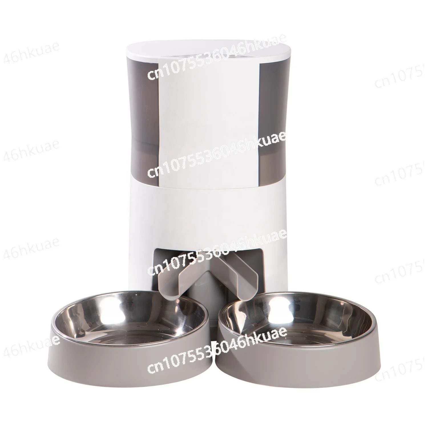 

Automatic Cat Feeder with Separator and Two Bowls for Dual Dispensing for Multi Pets