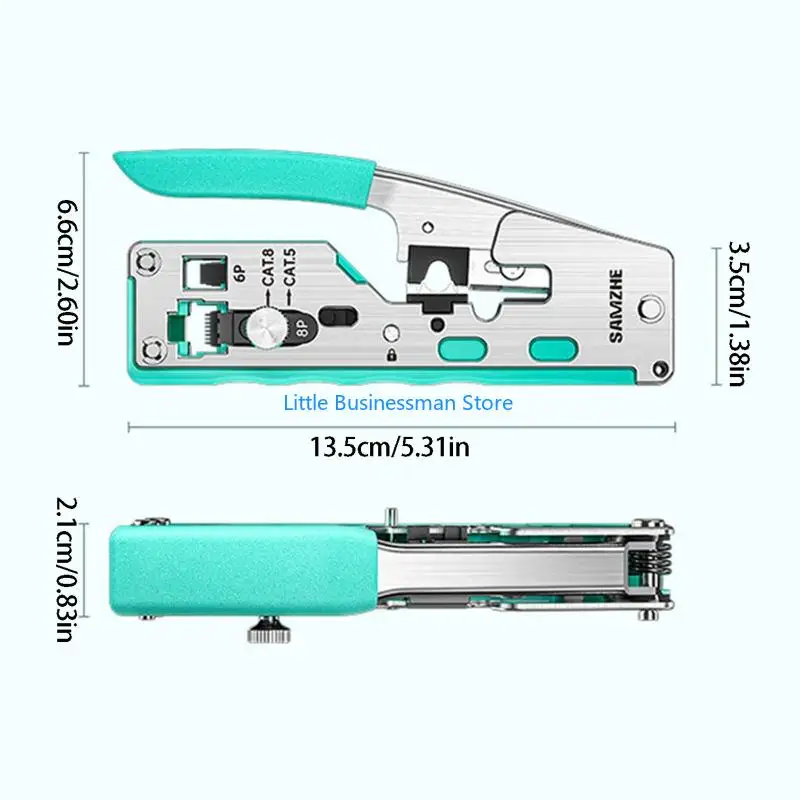 Drahtschneider und Kabelcrimpzange 8P 6P für RJ45 RJ11 Hausverkabelungsreparatur mit strukturiertem für den täglichen – Detail 6