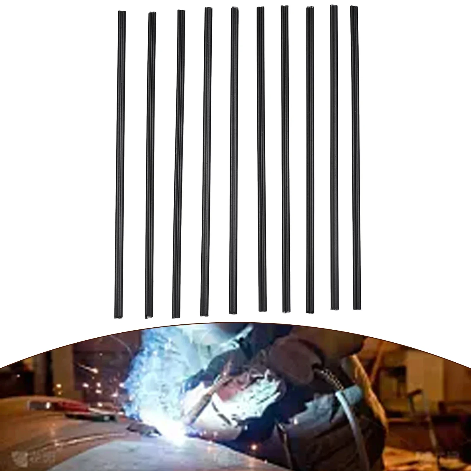 10pcs Plastic Welding Rods 200mm ABS/PP/PVC/PE Sticks Car Bumper Repair Soldering Tools 2024 New 200x5x2.5mm Welding Power Tools