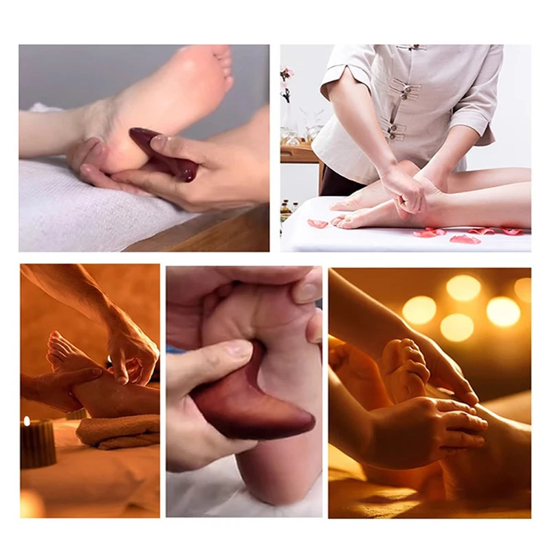 1 PCS Hals Fuß Sandelholz Trigger Punkt Massage Gua Sha Werkzeuge Home Gym Professionelle Therapie Massage Werkzeug Für Zurück Bein Hand gesicht