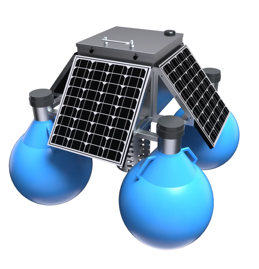 MULTI PARAMETER FLOATING SOLAR PH DO EC TURBIDITY TEMPERATURE AMMONIUM NITRATE WATER QUALITY SENSOR