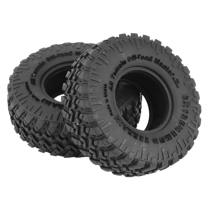 Neumáticos de goma suave para todo terreno, 4 Uds., 52x17mm, para coche trepador de control remoto Axial SCX24 1/24 AXI00002, piezas de mejora