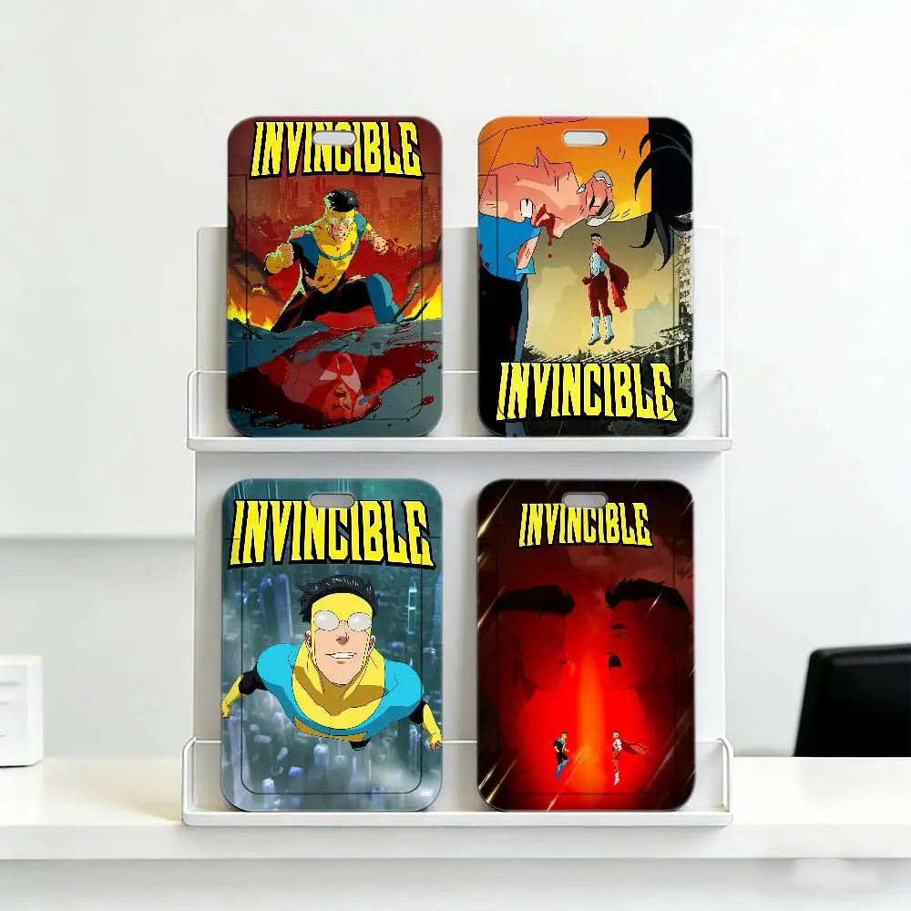 

Удобный шейный ремешок I-Invincible Cartoon с прозрачным держателем для ID-карты, прочный чехол для бейджа сотрудника офиса.
