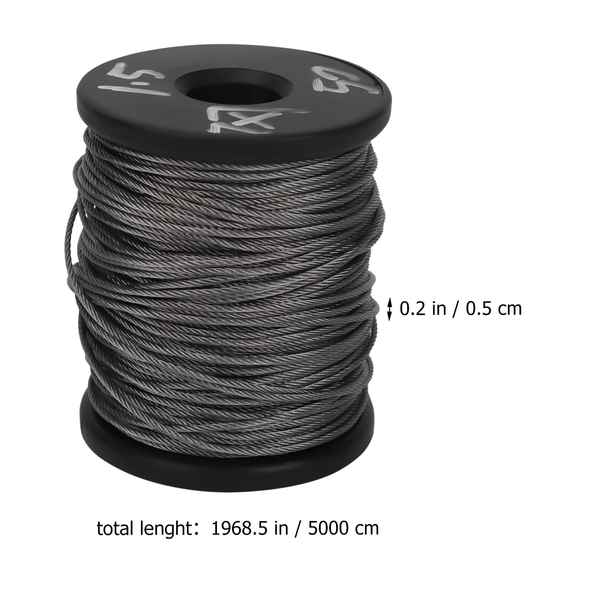 

50M Stainless Steel Wire Rope Kit Smooth Surface 1010Mpa Breaking Strength Ideal for Rigging Hoisting Clothes Line Picture Frame