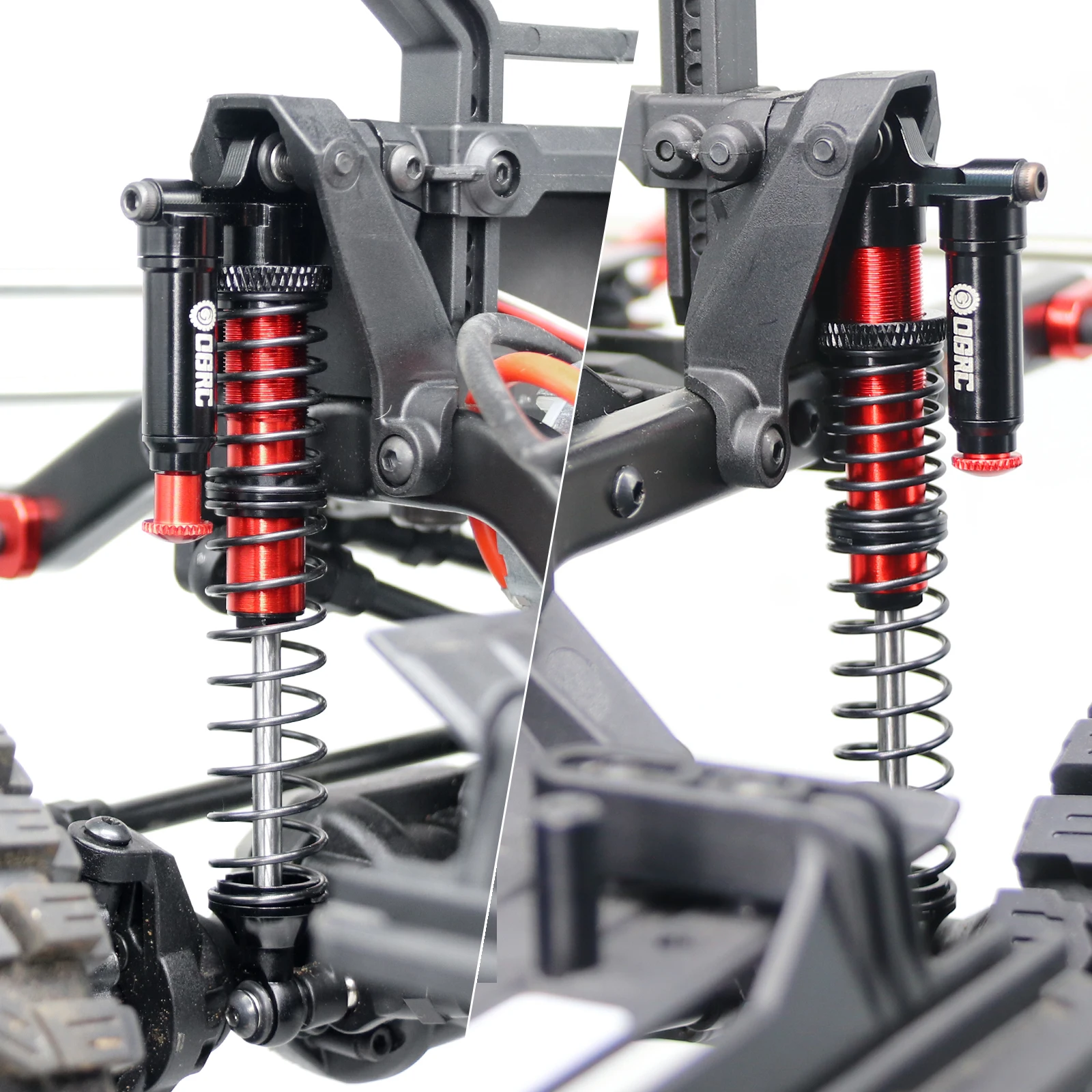 OGRC Aluminum 110mm Shock Absorbers Oil Damper Shocks for Axial SCX10 II III Pro TRX4 TRX6 D90 1/10 RC Crawler Car