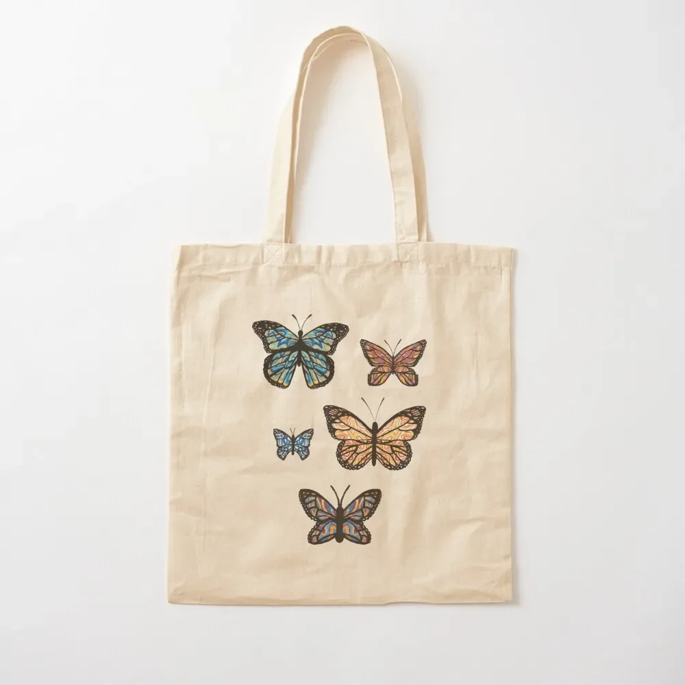 

Butterfly Sticker Set 1 + Tote Bag Woman shopper bag custom tote bag Lady bags