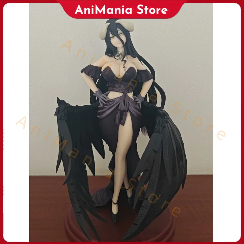 

Подлинная аниме-фигурка Overlord Albedo, черное платье, юбка, экшн-фигурки, игрушки для детей, подарок, Коллекционная модель, украшения на складе