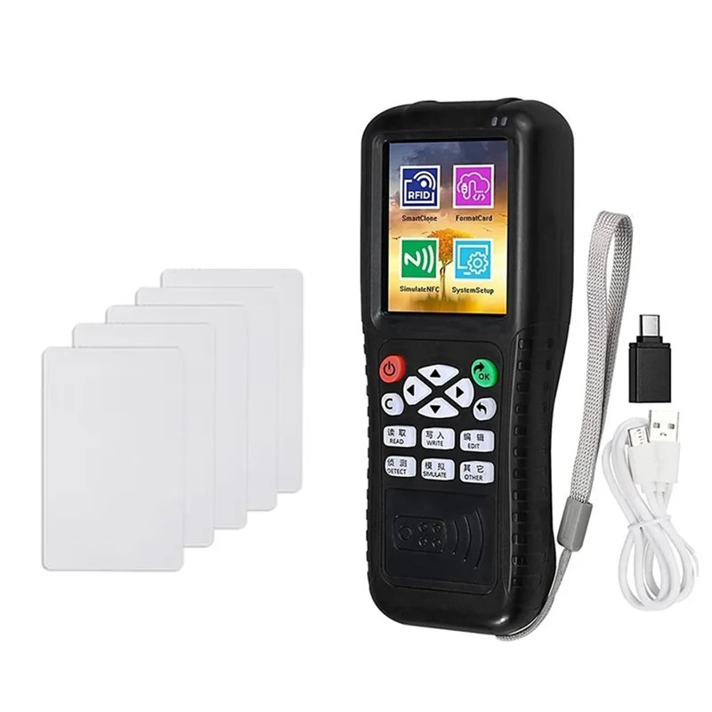 -MEOF X100 RFID NFC قارئ البطاقات الذكية الكاتب + 5XCUID بطاقة RFID الناسخ معرف البطاقة الممغنطة مفتاح ناسخة مشفرة