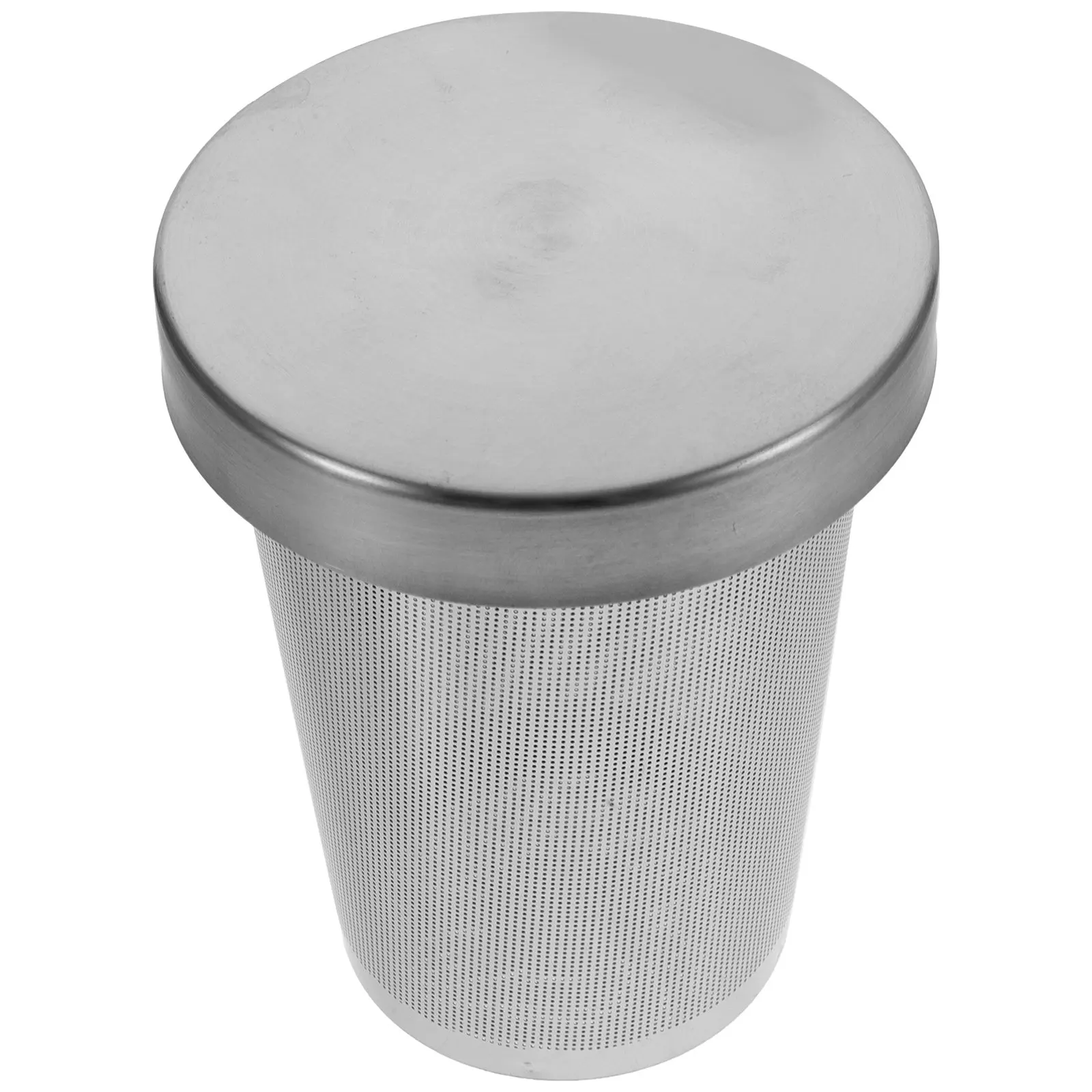1Set Compact Lightweight Tea Filter Strainer Stainless Steel Mesh Infuser Simple Generous Design for Home Tearoom Restaurant