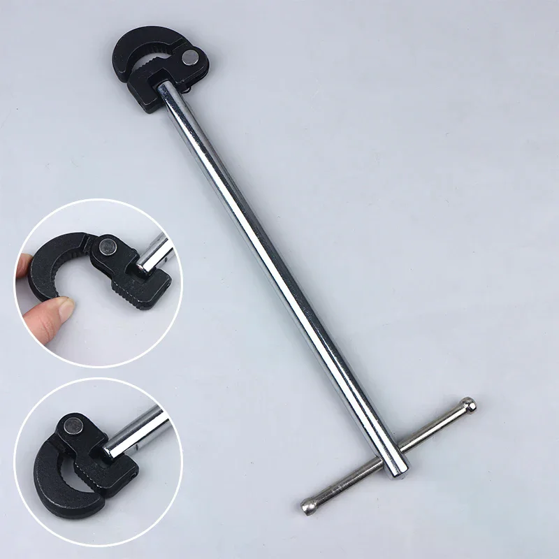 180 Degree Rotating Adjustable Basin Spanner For Carbon Steel Tap Nut Spanner Universal Sink Plumbing Repair Hand Tool