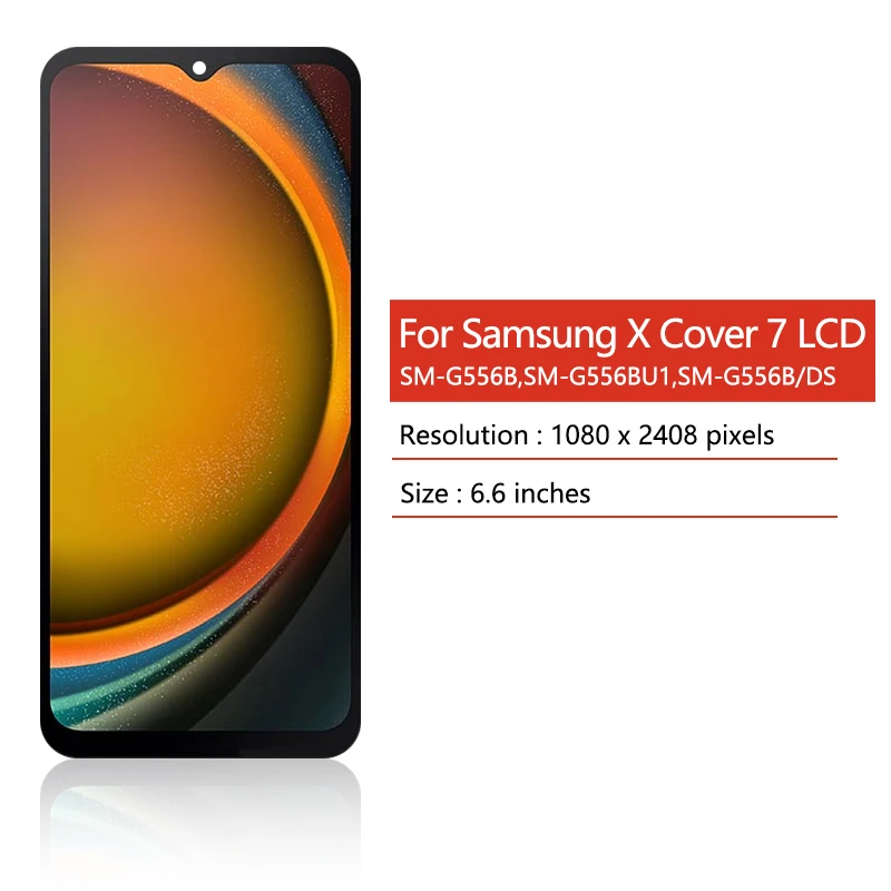 6.6 ''ekran do Samsung XCover7 G556 G556B G556BU1 G556B/DS wyświetlacz LCD ekran dotykowy Digitizer X Cover 7 wymiana LCD — zdjęcie produktu 2