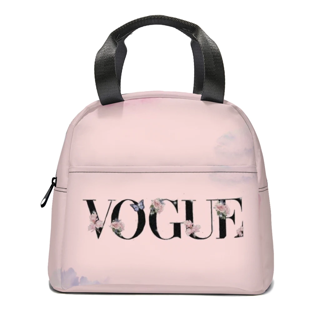 Vogue-ショルダーストラップ付きのポータブル弁当バッグ,食品用サーマルボックス,耐久性,ピクニック用