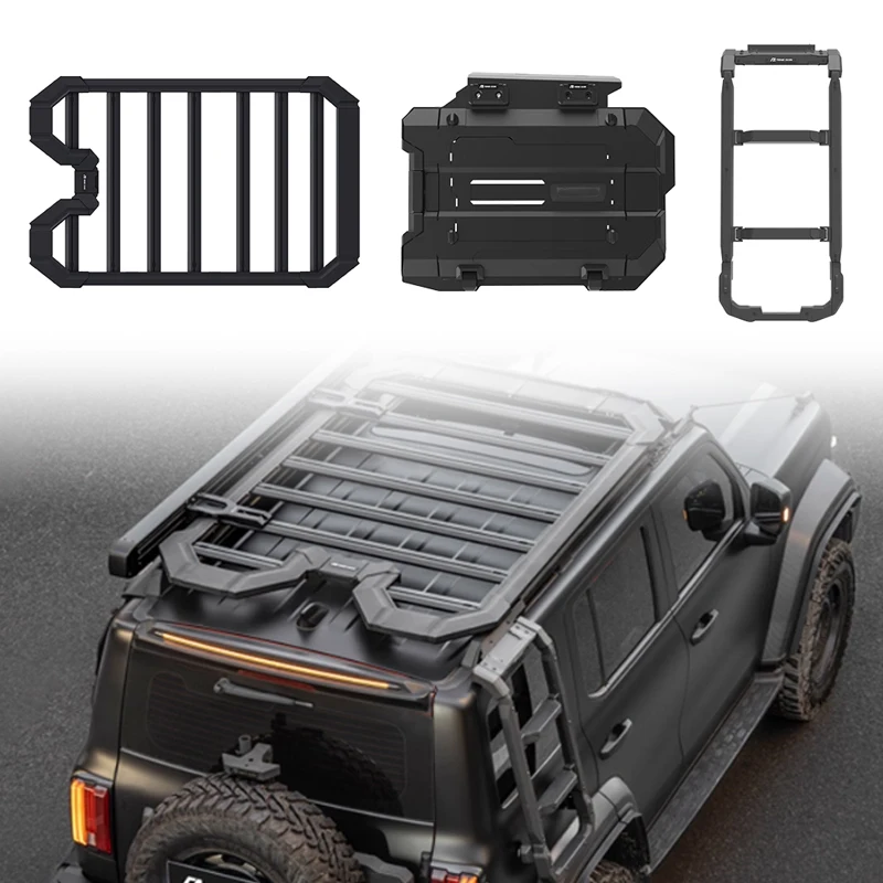 GWM Tank 300 Ark Edition 3-Piece High-Quality Accessories Set with Side Ladder Roof Rack And Side Window Frame