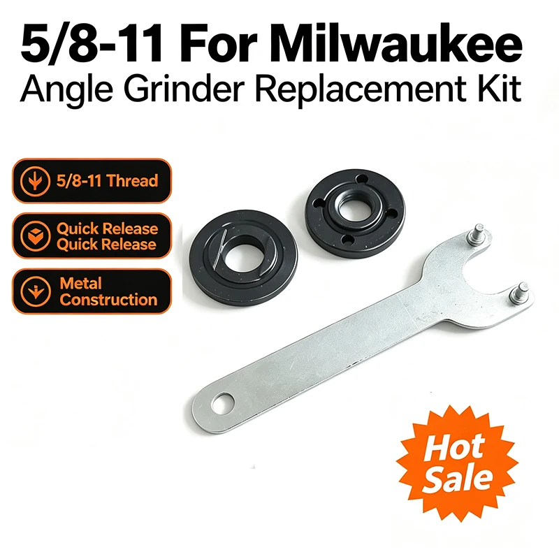 Pressing Plate Angle Grinder 5/8-11 Inch Flange Wrench Spanner Metal Lock Nut Set Tools Makitas Quick Release Power Replacement