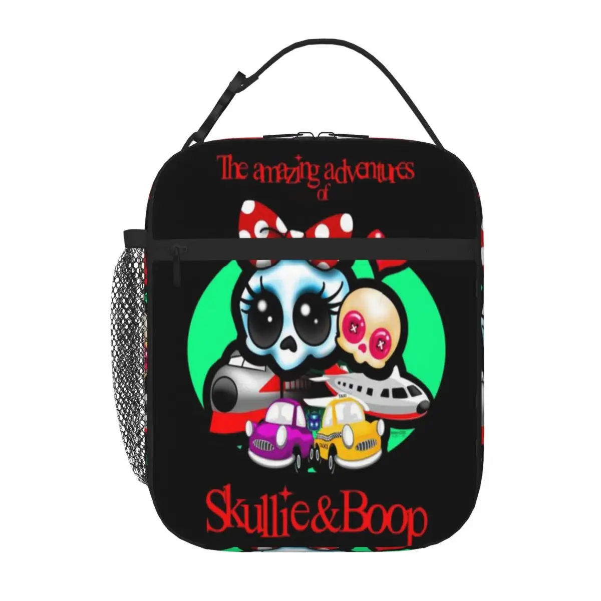 Hot Sale The Amazing Adventures Of Skullie And Boop Insulated Inner Lightweight Lunch Bag Office Break Food Storage Bag