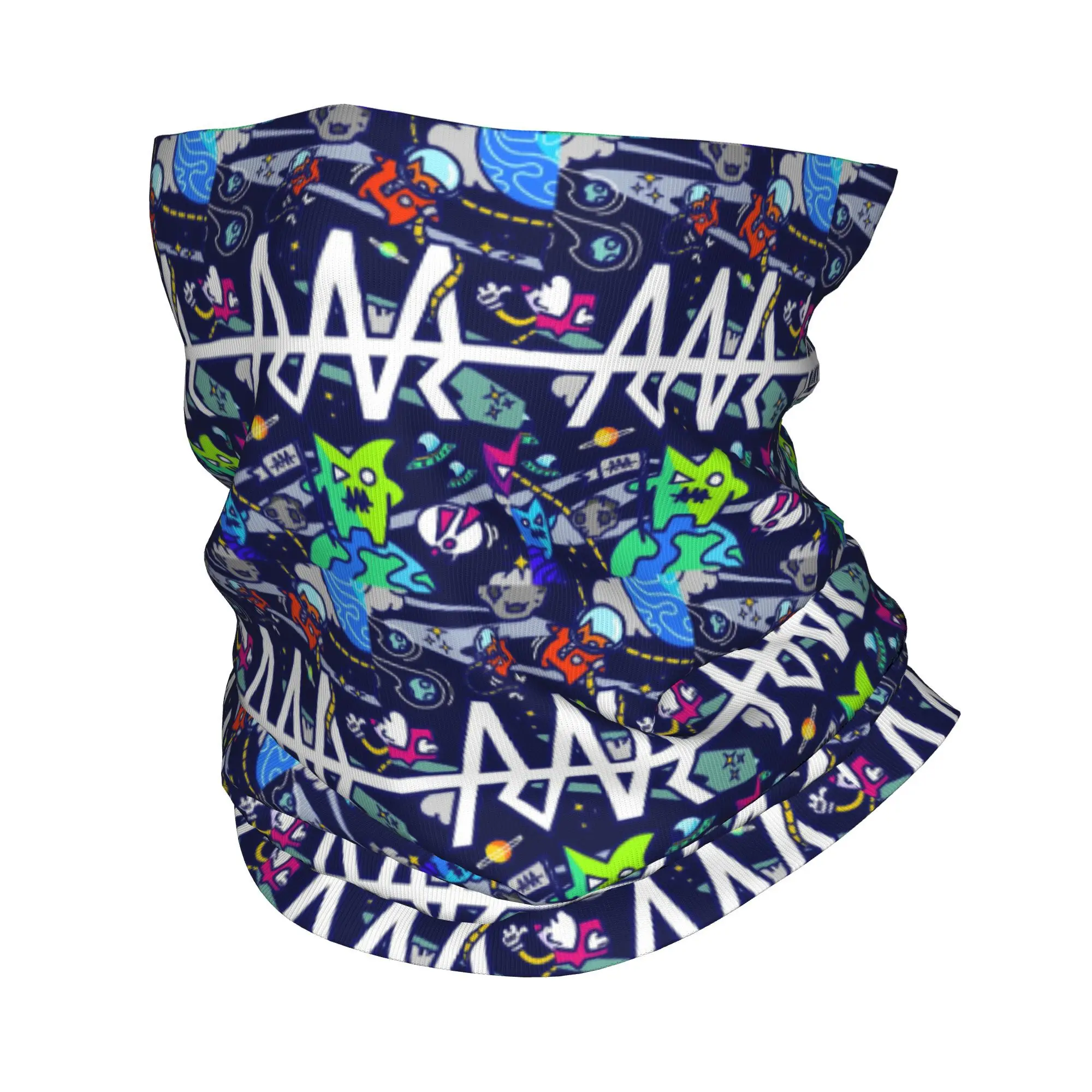 فريق RAR وحوش الفضاء باندانا الرقبة الجراب المطبوعة التفاف قناع وشاح متعدد الوظائف أغطية الرأس ركوب الدراجات للرجال النساء الكبار قابل للغسل