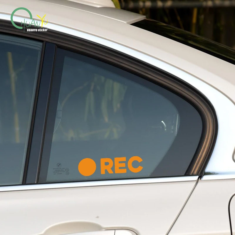 Creative short video opening REC funny connotation Car Hub car electric sticker body decoration car sticker view 6