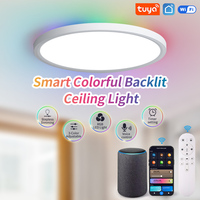 MARPOU Tuya LED Ceiling Light WiFi 36W 28W 220V Modern Ceiling Lamp Smart life APP Alexa Geogle Voice Control for Home Lighting