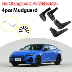 Splash Guards Fender MudFlaps Front Rear Car Accessories 4pcs Mudguards For Changan Uni-V Sedan UNIV 2022 2023 Mudflaps Guards