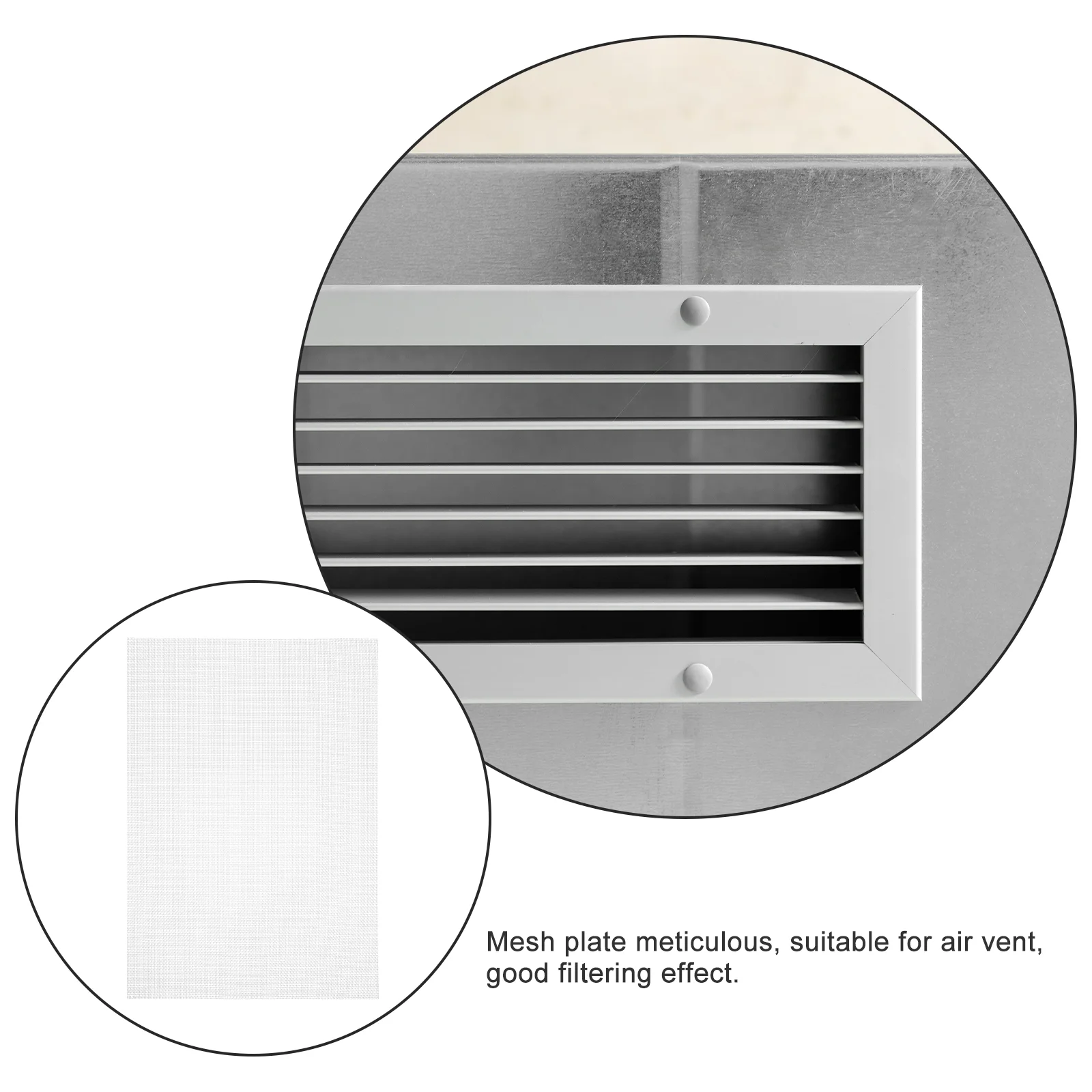 6 Sheets Stainless Steel Woven Wire Mesh Vent Screen Window Filter Cut Out Cage