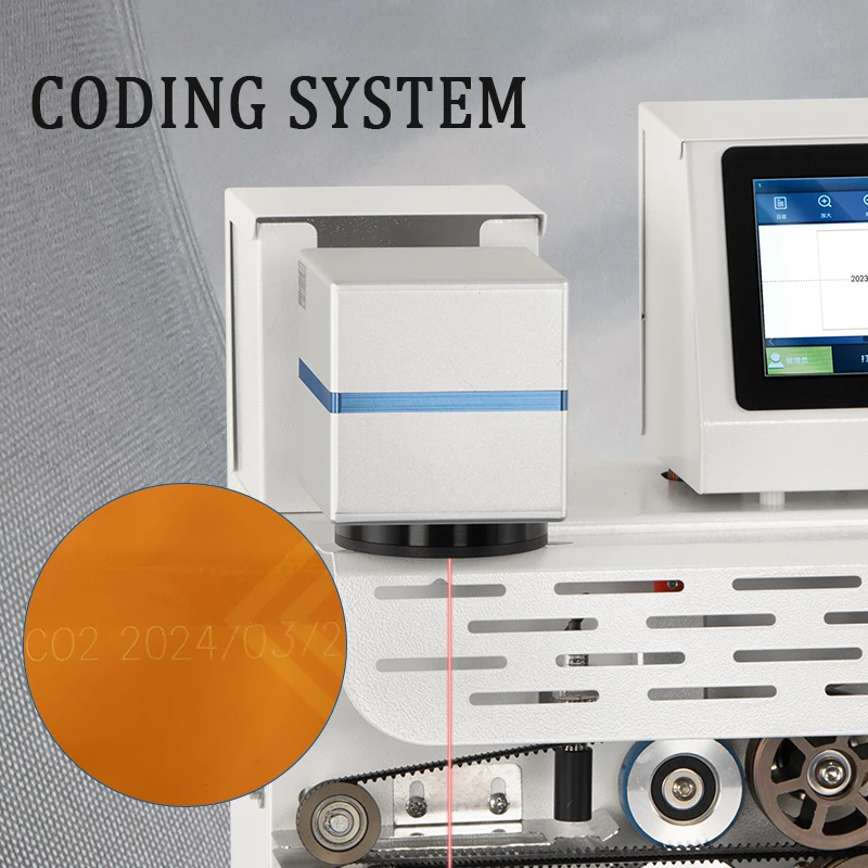 Machine de scellage Laser TEPPS 320Co2, Machine de scellage automatique de bande de Code de Date continue