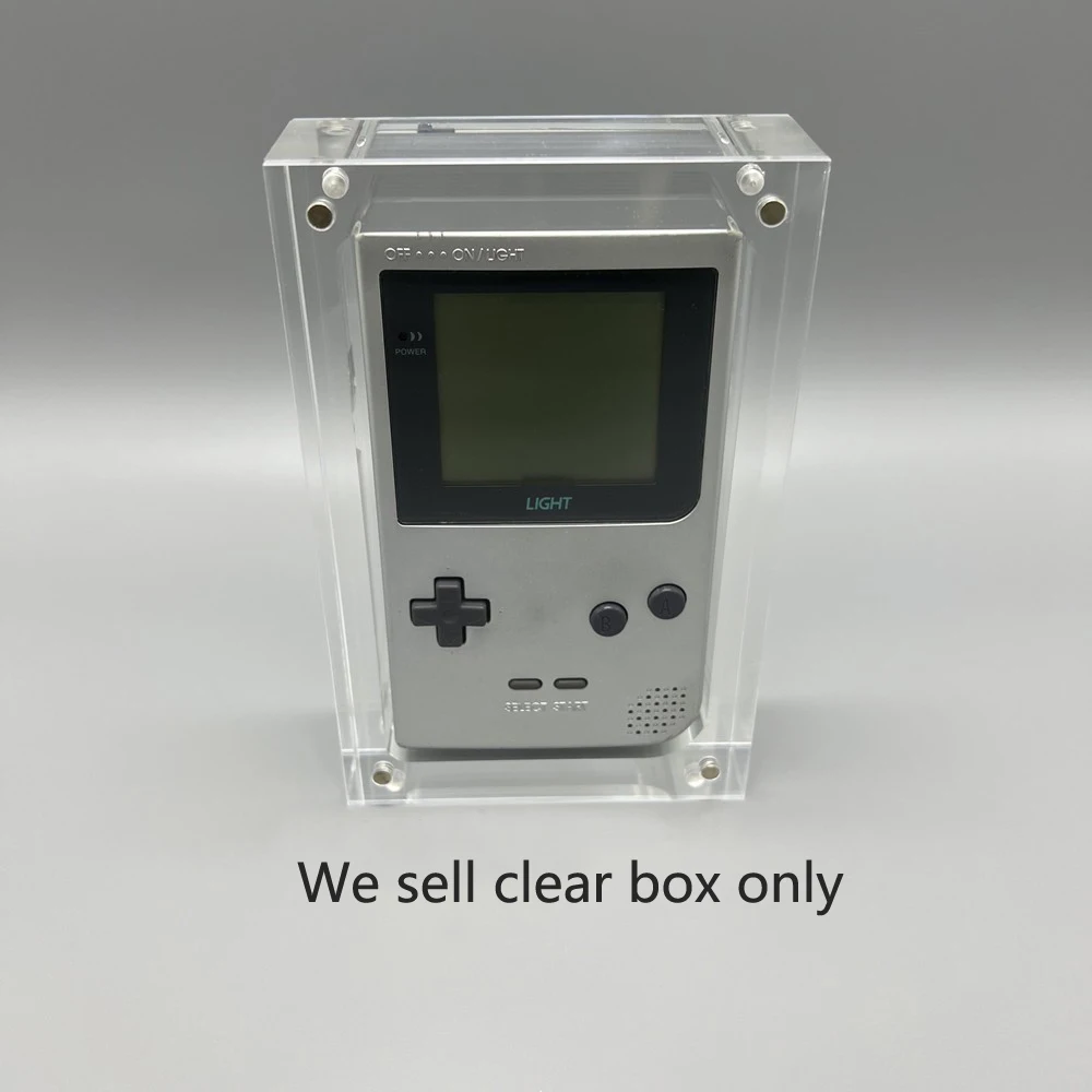 Transparent Storage Magnetic Acrylic box For gamboy light  For GBL Game Console Cover Shell  Box Display Stand game Accessories