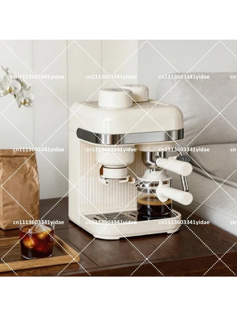 Semi-Automatic Bean-to-Cup Espresso Brewer with Built-in Grinder, Italian & American Coffee Making for Home Use