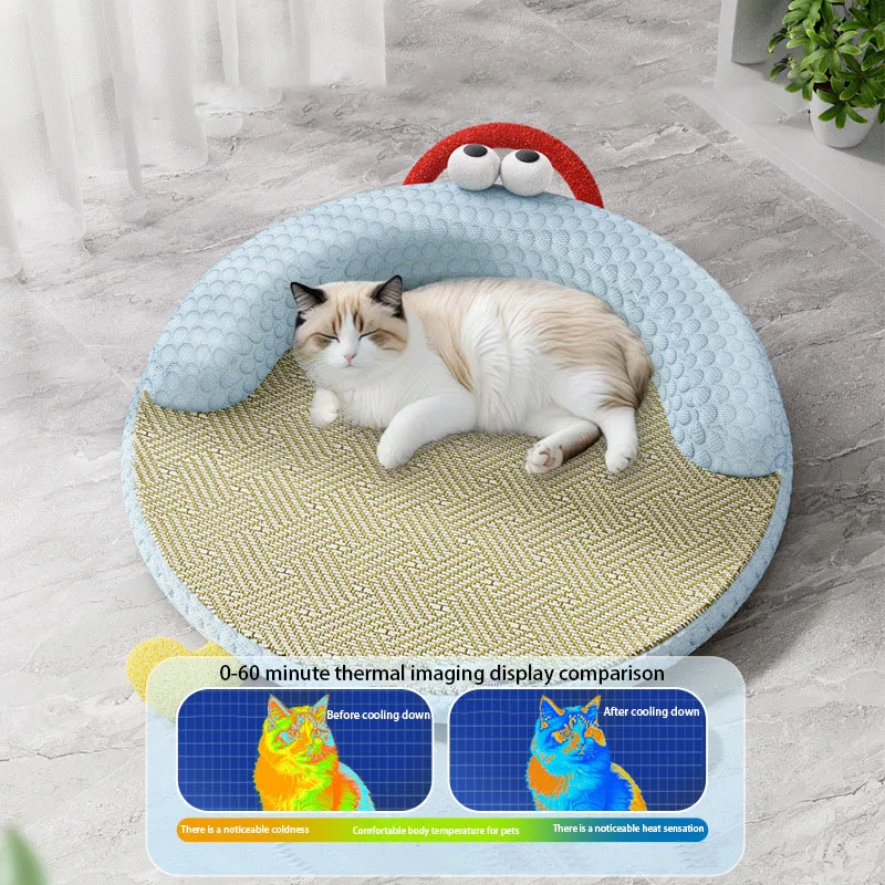 Colchoneta refrescante verano para gato y perro – Lavable y antideslizante - imagen 3