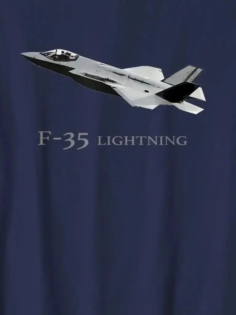 

F-35 Lightning II Jet Fighter Plane Men T-Shirt Short Sleeve Casual 100% Cotton O-Neck Summer Mens T Shirts