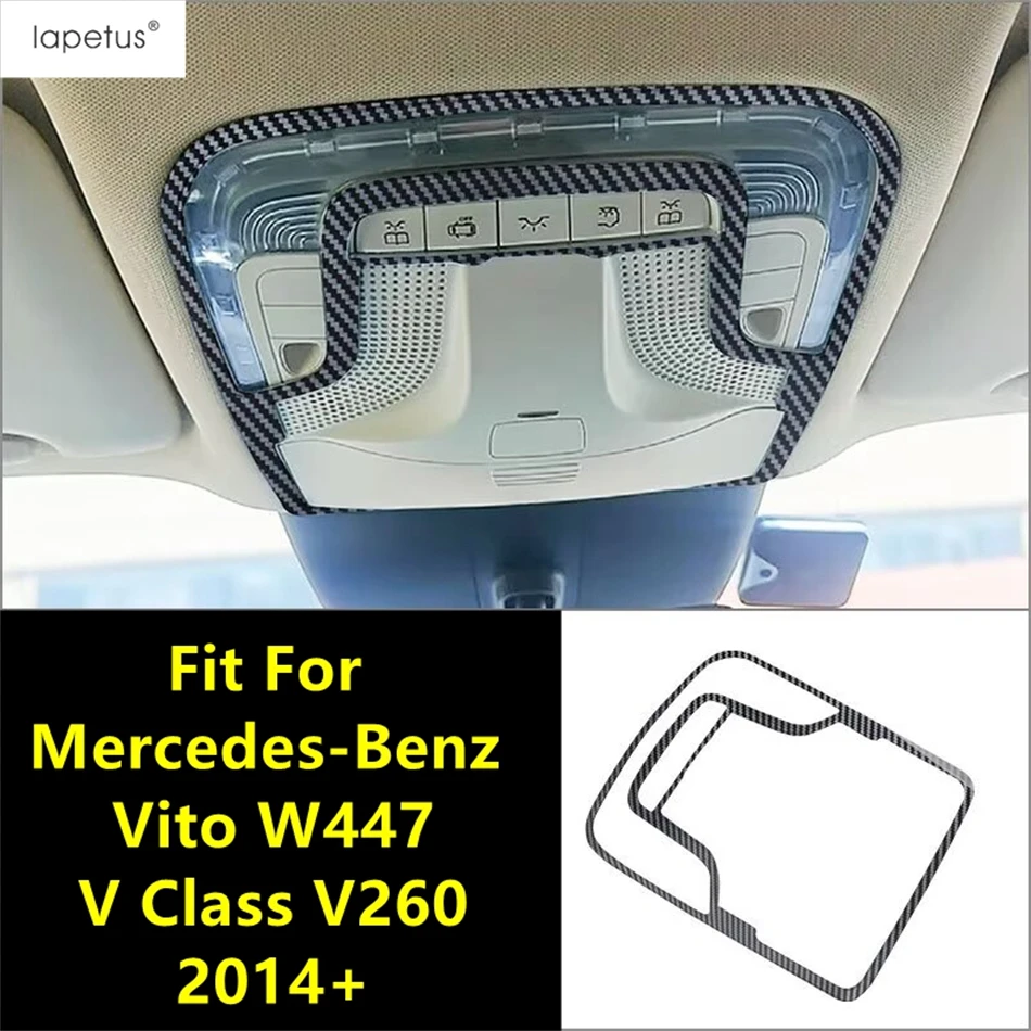 

Roof Reading Lights Lamps Cover Trim For Mercedes-Benz Vito W447 / V Class V260 2014 - 2021 Carbon Fiber Accessories Interior