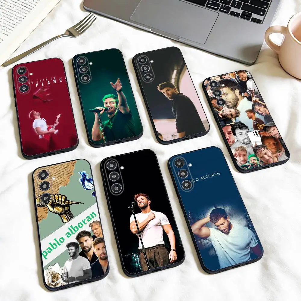 P-Pablo Alboran Singer Solamente tu   phone Case For Samsung Galaxy A73,A72,A71,A70,A53,A52,A51,Others Soft Black Shell
