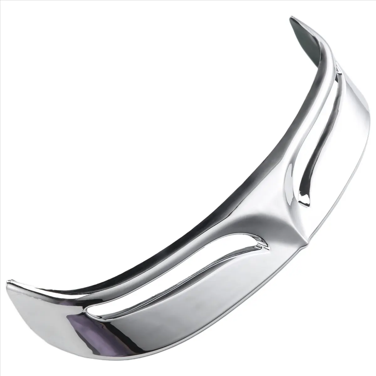 

Motorcycle Chrome Rear Mud Flap Trailing Edge Cover Mudguard Flare SUP