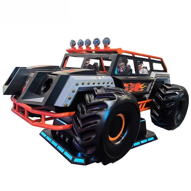 6-Person VR Racing Shooting Simulator 9D Off Road Vehicle Arcade Gaming Virtual Reality Dynamic Roller Coaster VR Game Machine view 2