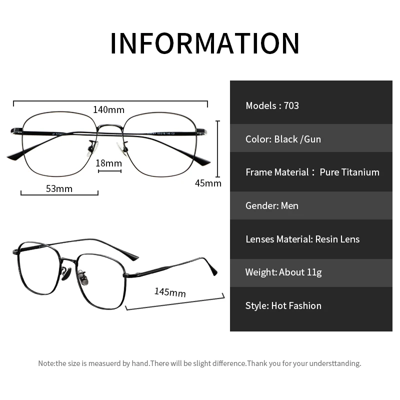 Progressive Multifocal Reading Glasses Men Blue Light Blocking Intelligent Progressive Multifocal Lens Ultralight Titanium Frame