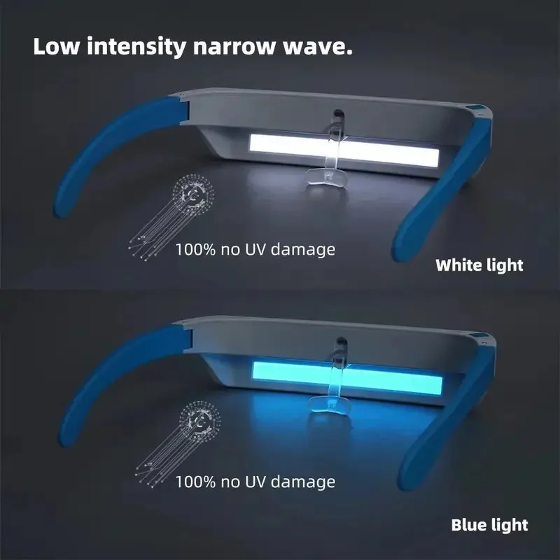 SAD Light Therapy Glasses Depression Mood Therapy Lamp Wearable Led Light Anti Motion Sickness SAD Therapy Phototherapy Glasses