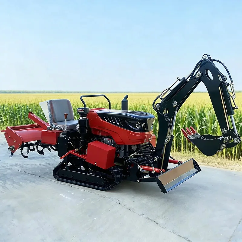 

【2026】Tracked Dual-Purpose Agricultural Tractor Tiller for Large Dryland Rice Paddy Rotary Tiller