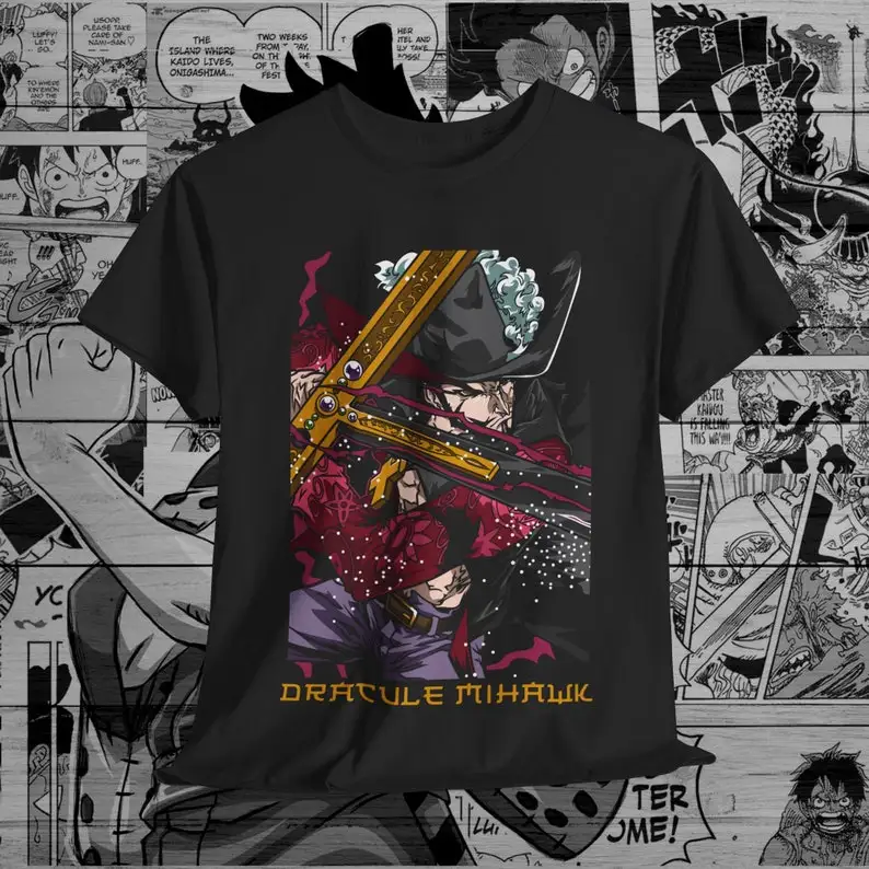 T-shirt unisexe spécial vintage anime, chemise manga anime