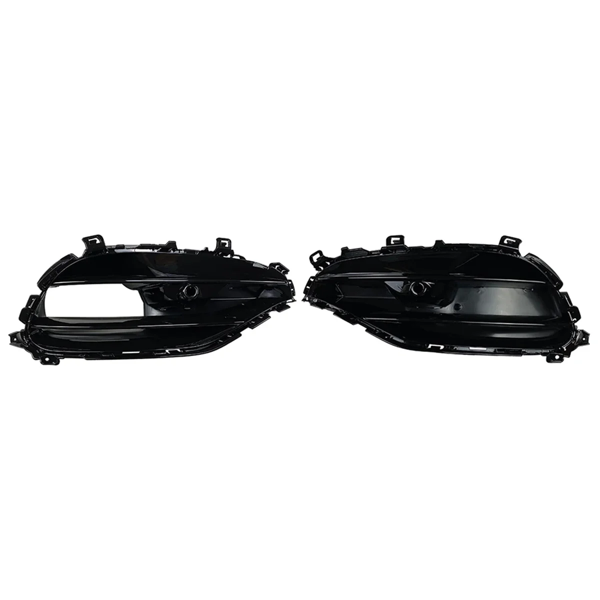 1Pair Front Bumper Fog Lamp Grille Fog Lamp Cover for Mercedes Benz A-Class W176 A180 A200 A250 A45 AMG 2016-2018