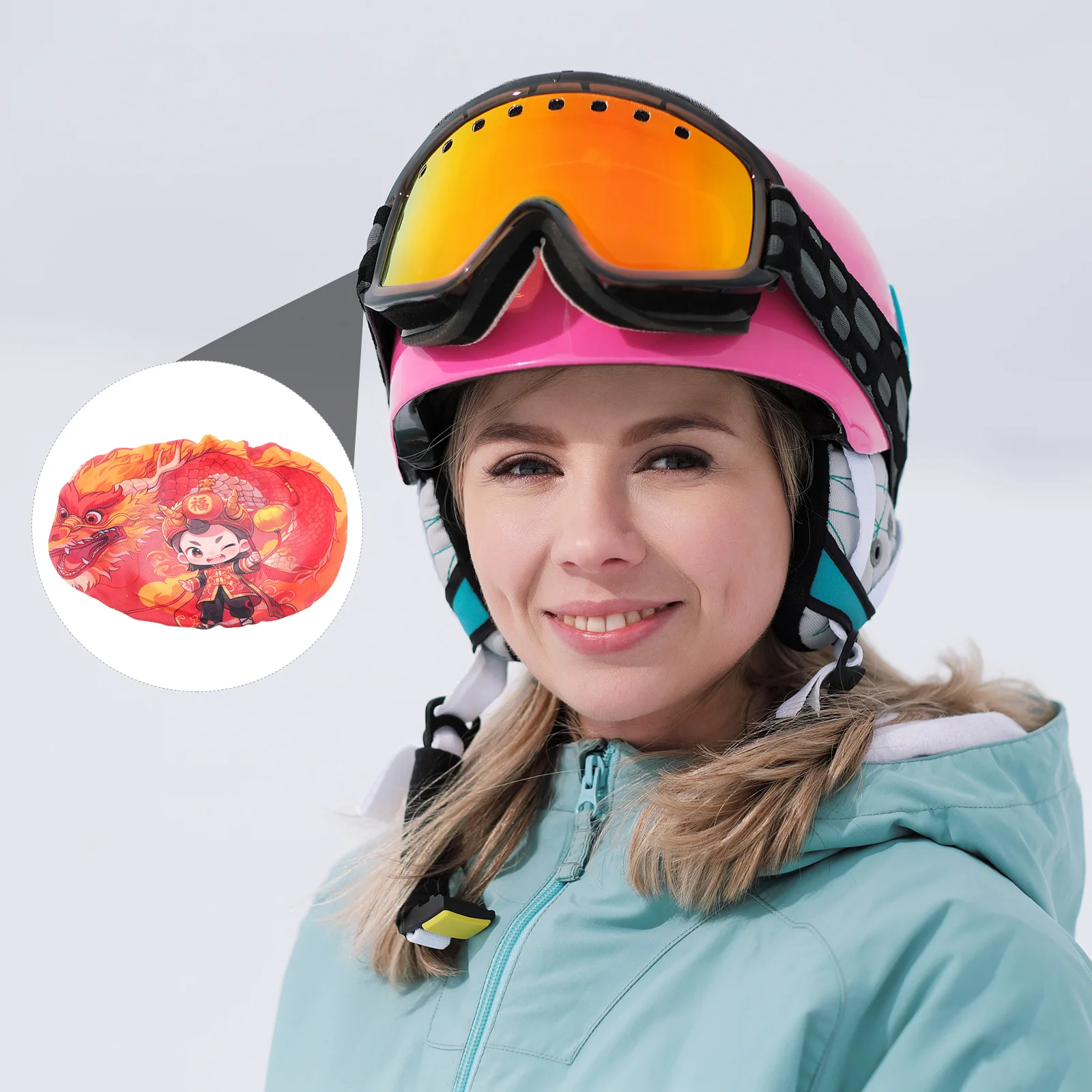

Elastic Ski Goggle Cover Scratch-Prevention Technology Compact Portable Design Washable Non-Slip Protective Skiing Accessory