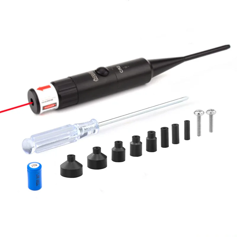 2024 Portable Red Dot Lase-r Bore Sighter Calibration Lase-r Scope Kit