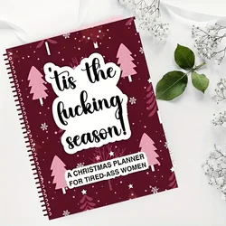 Christmas Planner for Women with Humor - Comprehensive Holiday Organizer with Gift Lists, Shopping, Budgets