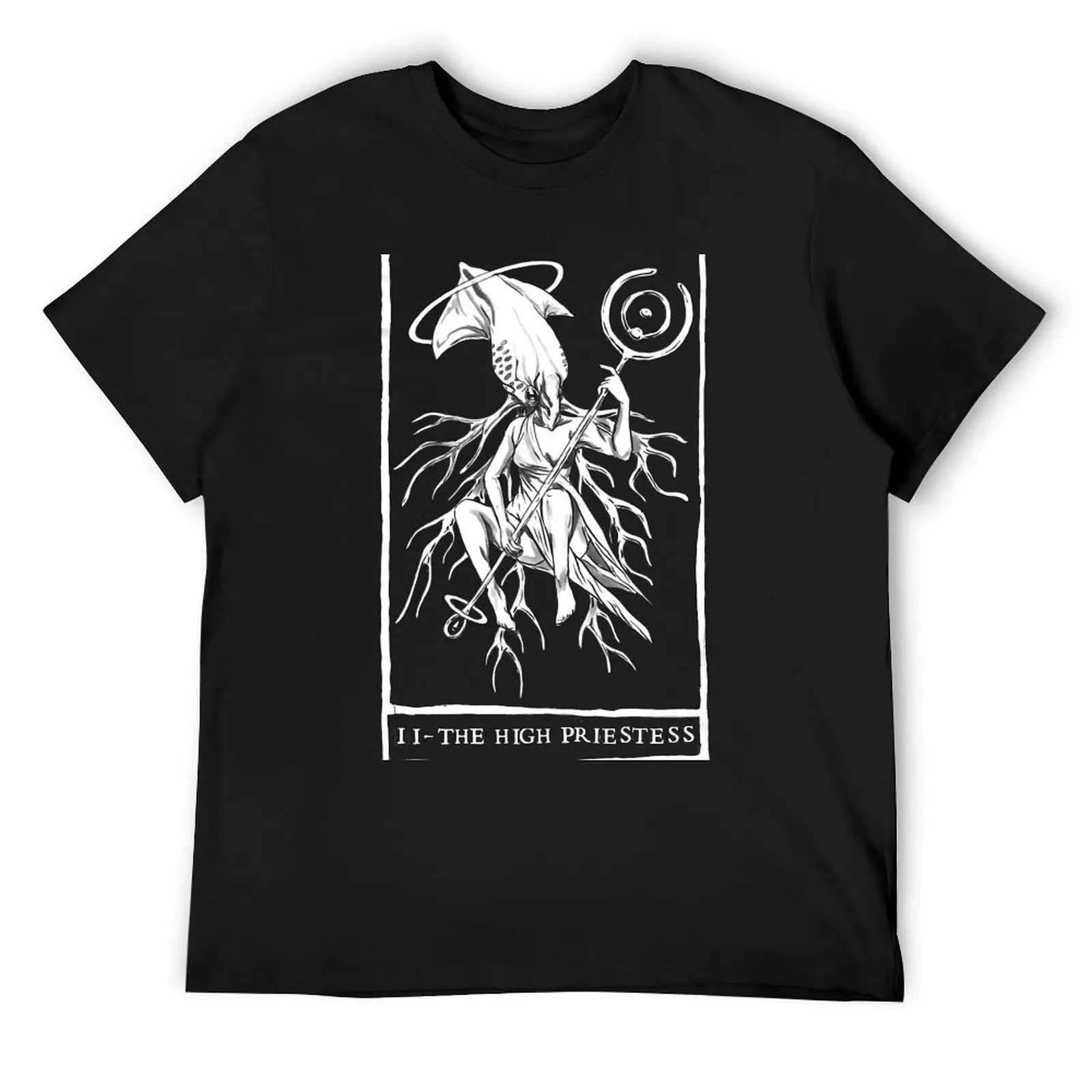 

II - THE HIGH PRIESTESS T-Shirt anime shirt plain blue lock custom t shirt black t shirts for men