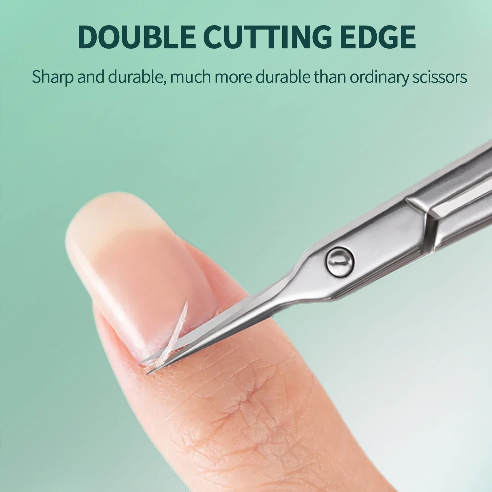 Nailpop Stainless Cuticle Scissors Extra Fine Curved Blade Super Slim Manicure Scissors for Cuticles Professional Nail Art Tools