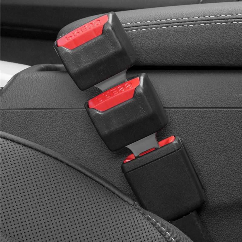 1PCS/2PCS Car Safety Seat Belt Clip Extender Seatbelt Lock Buckle Plug Thick Insert Socket Extension Safe Buckle Tool Accessory