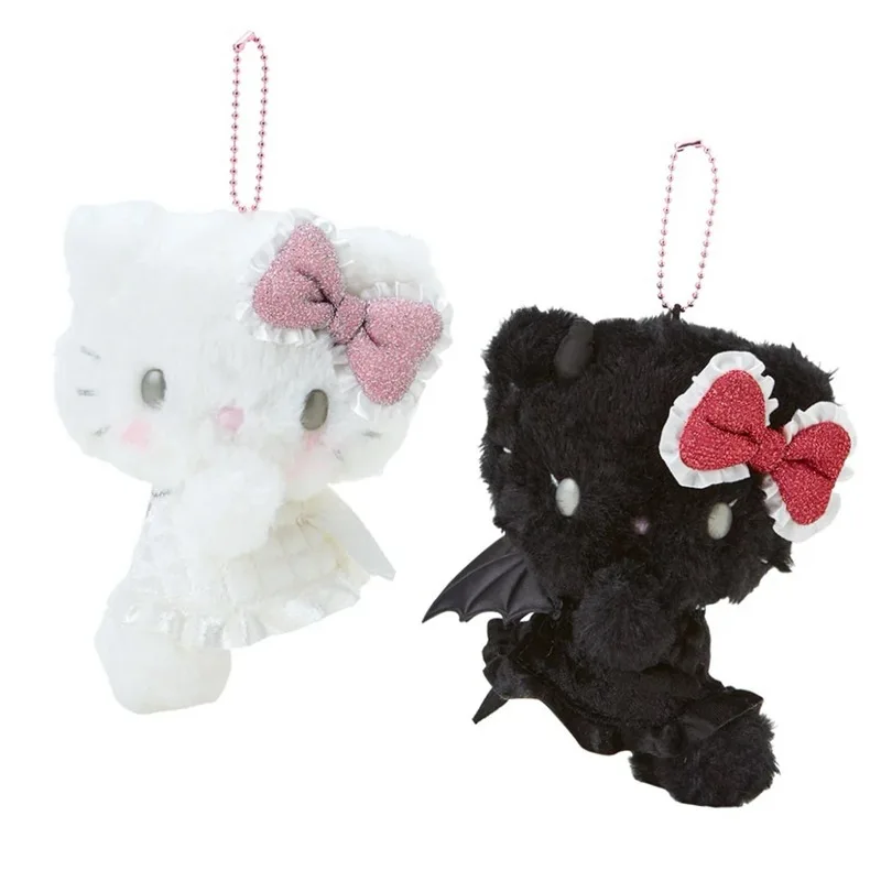 Leuke Sanrio Angel en Devil Series Hello Kitty Knuffels Kawaii Anime Doll Stuff Sleutelhanger Hanger Grils Prachtig verjaardagscadeau