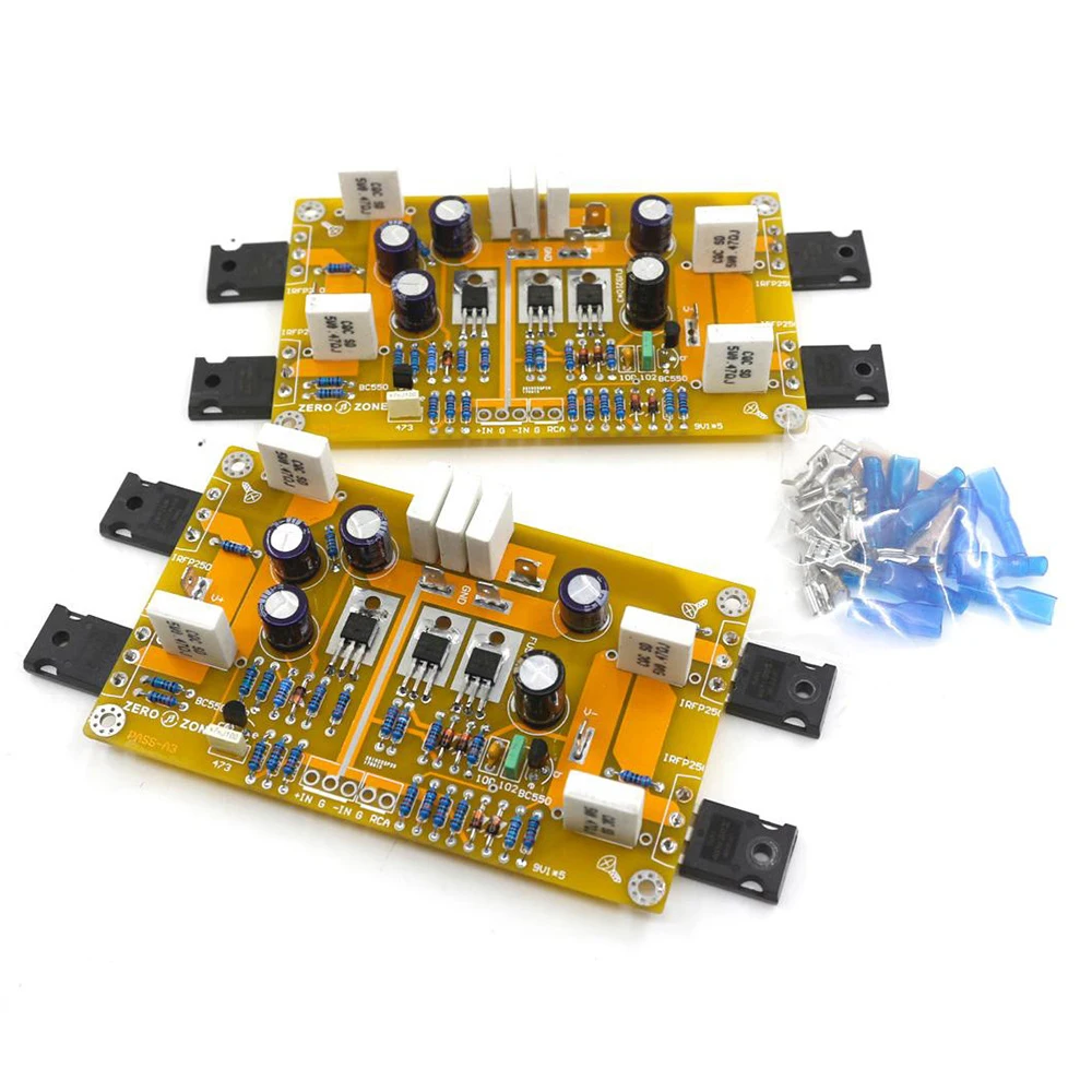 Ein Paar PASS A3 PCB Board/DIY KITS/Fertigen 30W + 30W Klasse A Geschmack Einzigen-ended Verstärker Unterstützt Ausgewogene & Unsymmetrische Eingänge